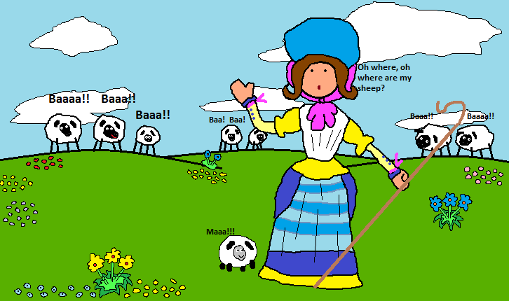 cartoon little bo peep