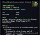Miscalibrated Automated Shears