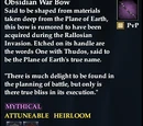 Obsidian War Bow