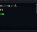 Basic mining pick