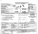 Call sheet