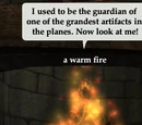 A warm fire