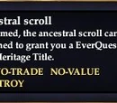 An ancestral scroll