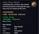 Shiny Brass Shield (Kite Shield)