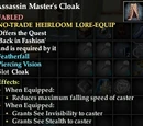 Assassin Master's Cloak