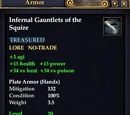 Infernal Gauntlets of the Squire