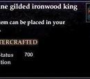 Gilded Ironwood King Bed