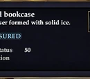 Glacial bookcase