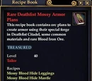Rare Deathfist Mossy Armor Plans