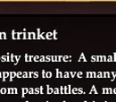 Battle worn trinket