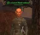 A Green Hood enforcer