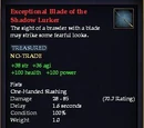 Exceptional Blade of the Shadow Lurker