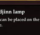 A shiny djinn lamp