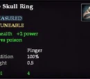 Asp Skull Ring