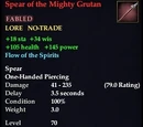 Spear of the Mighty Grutan