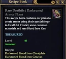 Rare Deathfist Darkruned Armor Plans