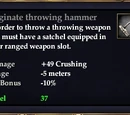 Fulginate throwing hammer