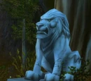 Old Lion Statue