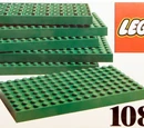 1087 6 LEGO Baseplates 8 x 16 Green