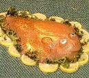 Whole Salmon with Apples and Beets