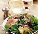 Baby Greens with Grapefruit and Red Onion