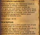 Quête: Les esprits gangrenés