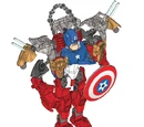 Captain America and Iron Man Combiner Model