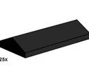 B004 2 x 4 Ridge Roof Tile Low Sloped Black