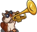 Trumpet Player Chipmunk