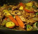 Garlic Chicken Zucchini Stir-fry