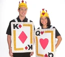King and Queen Card Costumes