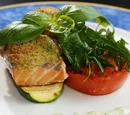Salmon with Panko Crumbs