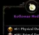 Kollossae Medallion