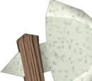 Sacred clay hatchet