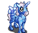 Blue Crystal Unicorn Foal