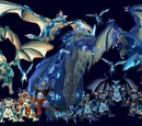 Blauer Drachenschwarm