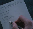 Dumbledore's Army parchment jinx