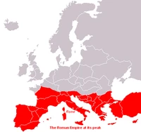 The Roman Empire at its peak