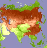 Maximum expansion of Mongol rule in Asia