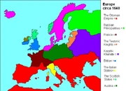 Europe circa 1640