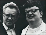 Kim Peek (right) with his father Fran