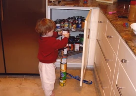 Stacking cans (or otherwise obsessively sorting objects) at a very young age may be an early indicator of autism.
