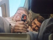 Struggle for the chopper.