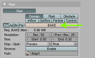 ภาพ:Tutorial-Fluid_Simulation-Amnuaysak-ปุ่มสำหรับ_Bake_Domain_ในการคำนวนของไหล.png