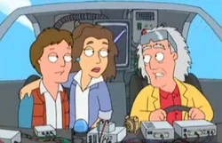 Doc, Marty, and Jennifer cameo.