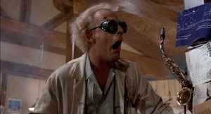 Doc illustrating one of his more antic moments.