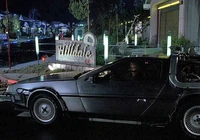 Biff steals the DeLorean.