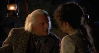 Doc and Clara talk about Jules Verne under the stars.