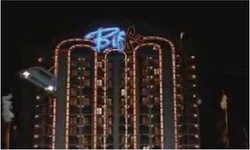 Doc and Marty escape from Biff's hotel and casino.