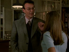 Giles' first scene in "Welcome to the Hellmouth."